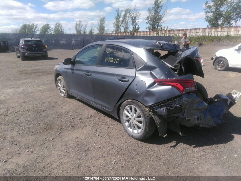 2019 Hyundai Accent Se/Sel VIN: 3KPC24A30KE046073 Lot: 12014784