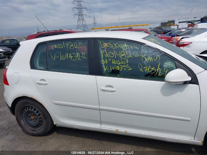 2007 Volkswagen Rabbit VIN: WVWCR71K97W173275 Lot: 12014825