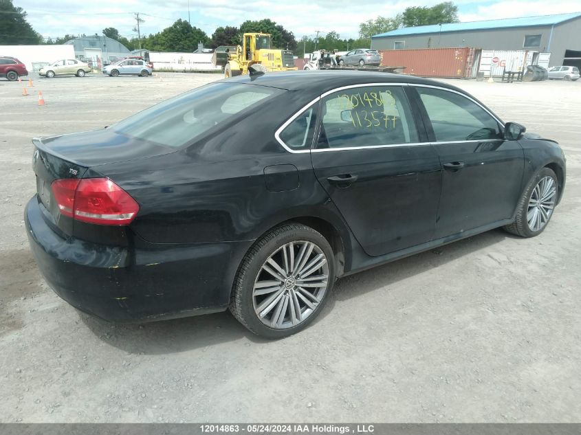 2015 Volkswagen Passat VIN: 1VWBS7A33FC113577 Lot: 12014863