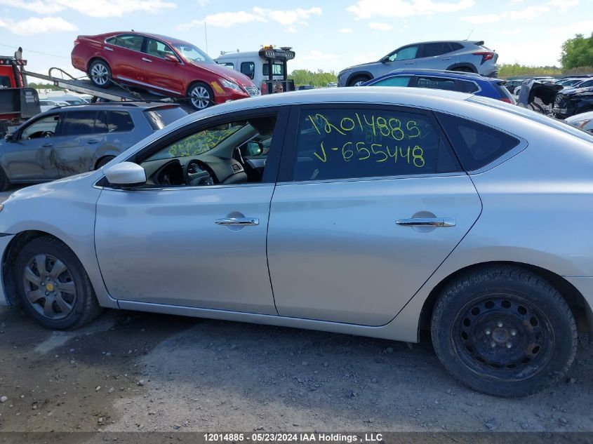 2014 Nissan Sentra VIN: 3N1AB7AP7EL655448 Lot: 12014885