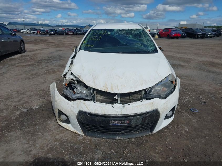 2016 Toyota Corolla L/Le/Le Pls/Prm/S/S Pls VIN: 2T1BURHE3GC590602 Lot: 12014903