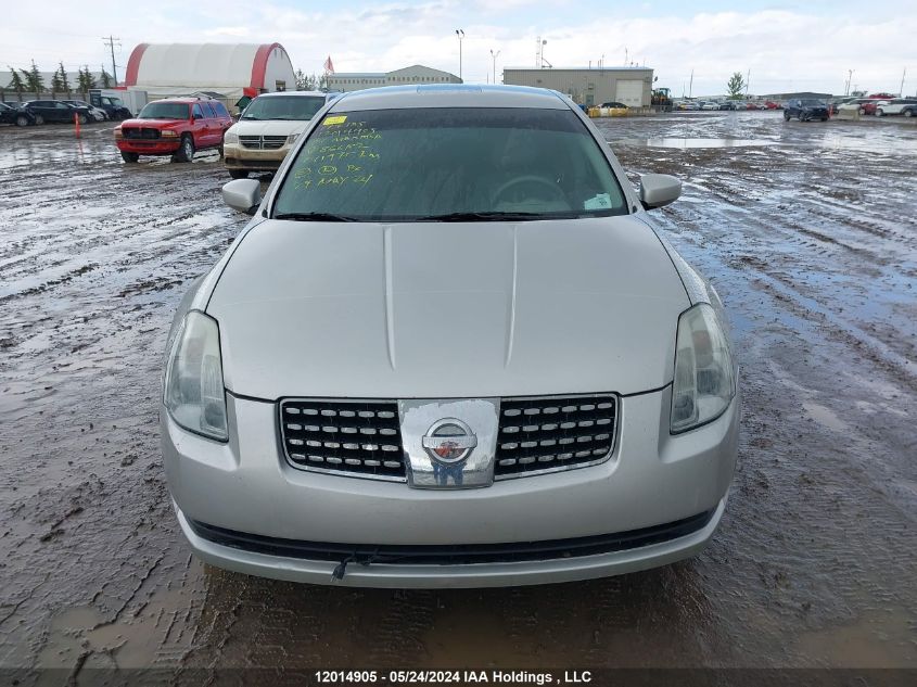 2004 Nissan Maxima Se/Sl VIN: 1N4BA41E14C866162 Lot: 12014905