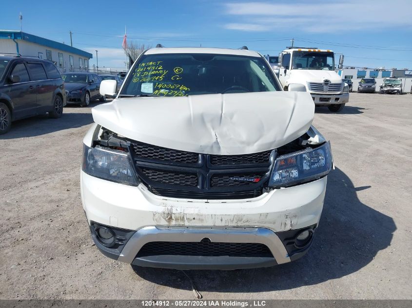 2018 Dodge Journey Crossroad VIN: 3C4PDDGG5JT260945 Lot: 12014912