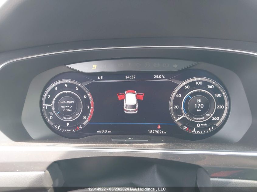 2018 Volkswagen Tiguan Sel Premium VIN: 3VV4B7AX3JM061861 Lot: 12014922