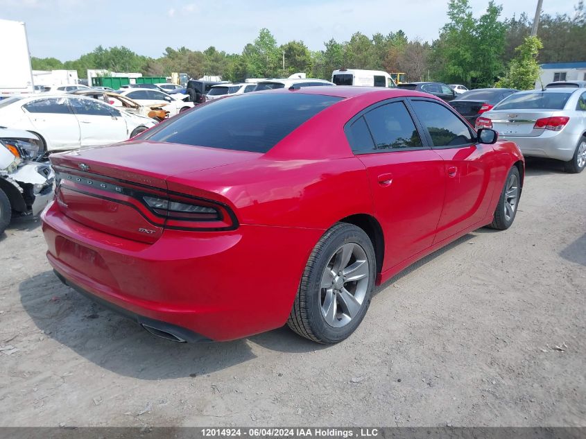 2015 Dodge Charger Sxt VIN: 2C3CDXHG6FH870940 Lot: 12014924