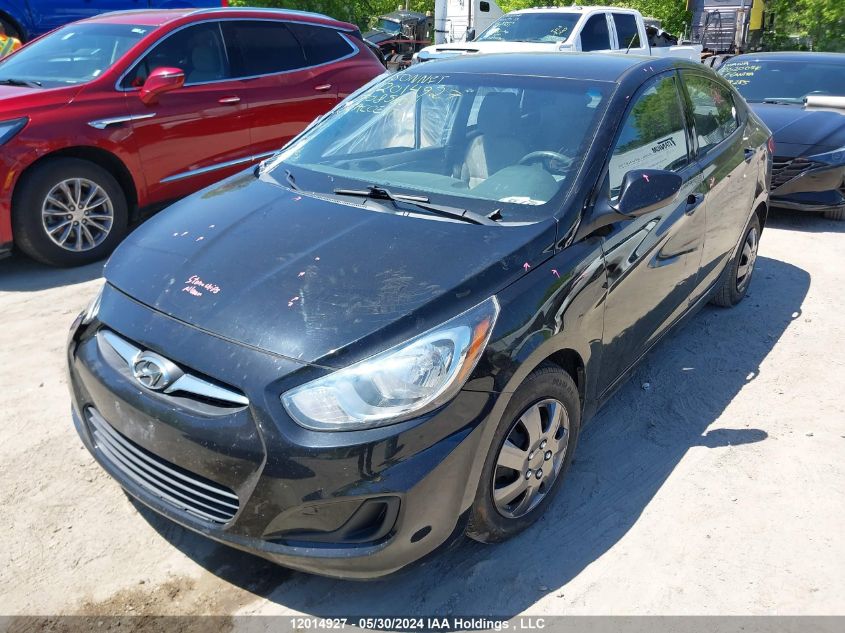 2014 Hyundai Accent Gl VIN: KMHCT4AE8EU708580 Lot: 12014927