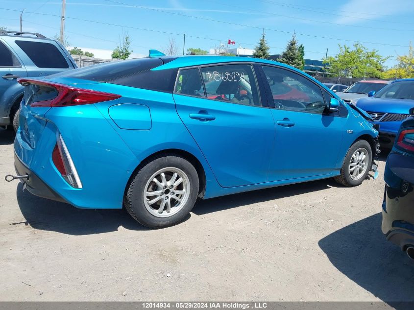 2018 Toyota Prius Prime Upgrade VIN: JTDKARFP5J3080491 Lot: 12014934