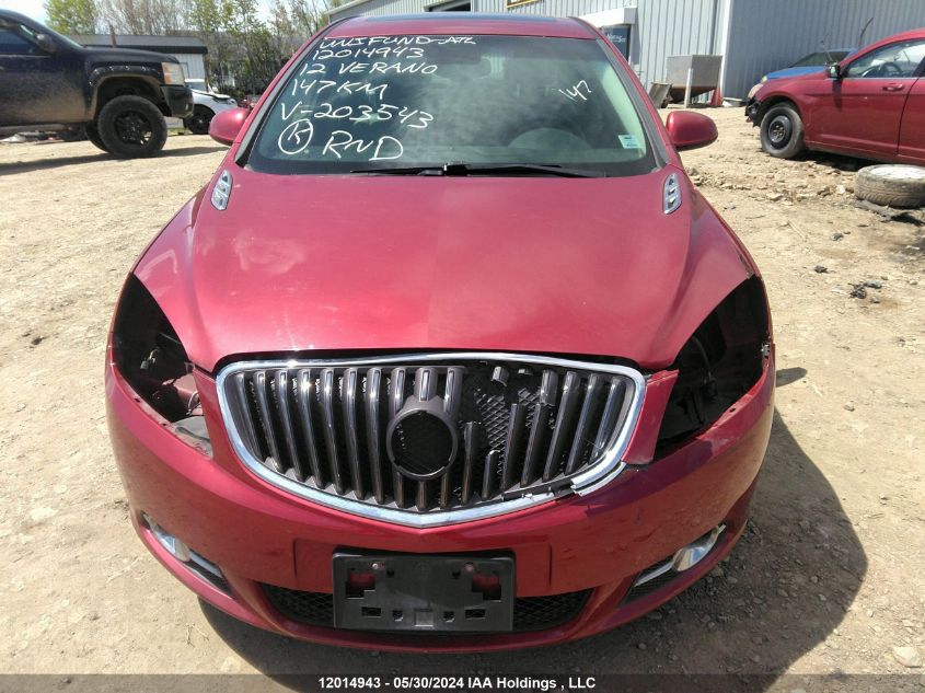 2012 Buick Verano VIN: 1G4PR5SK9C4203543 Lot: 12014943