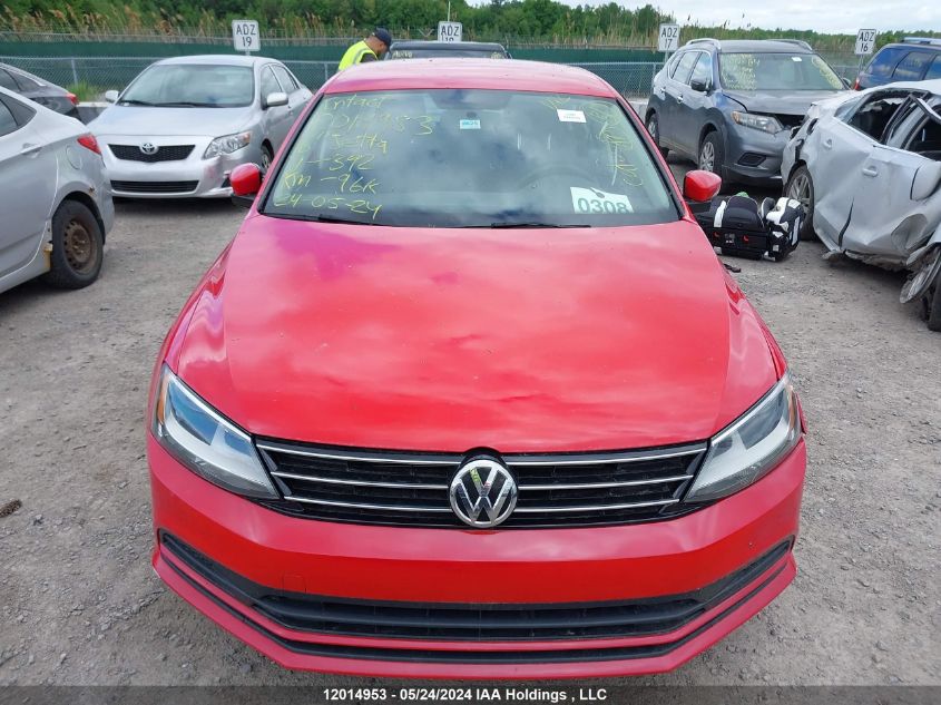 2016 Volkswagen Jetta VIN: 3VW167AJ0GM392016 Lot: 12014953