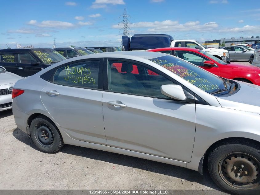 2013 Hyundai Accent VIN: KMHCT4AE6DU279857 Lot: 12014955