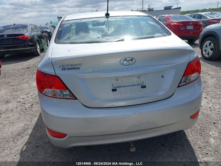 2013 Hyundai Accent VIN: KMHCT4AE6DU279857 Lot: 12014955