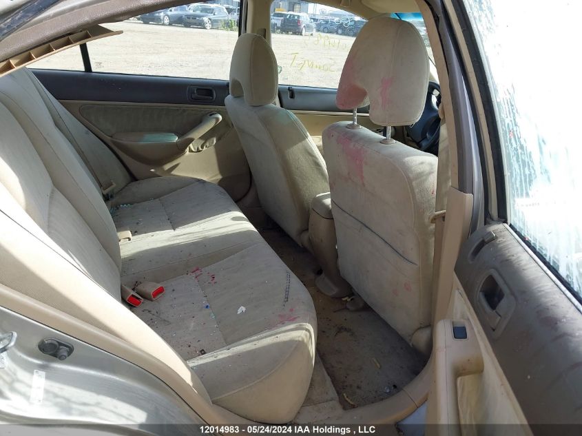 2003 Honda Civic Sdn VIN: 2HGES15673H900334 Lot: 12014983