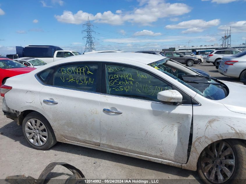 2015 Nissan Sentra VIN: 3N1AB7AP9FL651614 Lot: 12014992