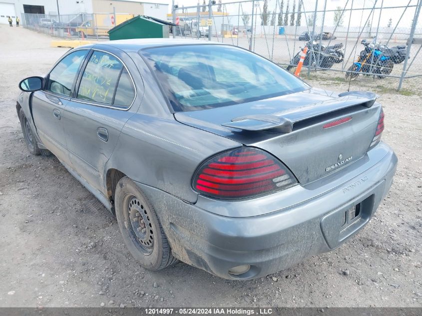 2003 Pontiac Grand Am VIN: 1G2NF52E93M738276 Lot: 12014997