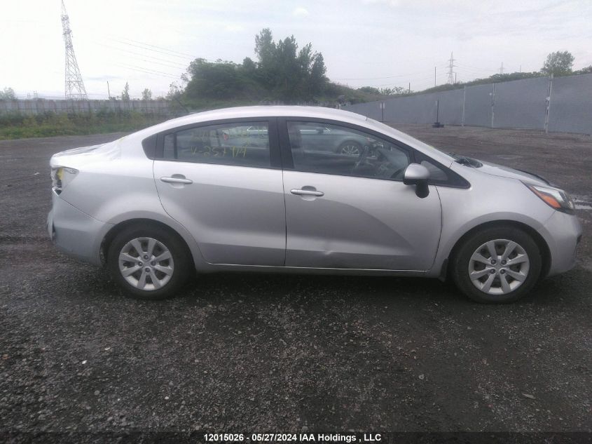 2013 Kia Rio VIN: KNADM4A36D6257914 Lot: 12015026