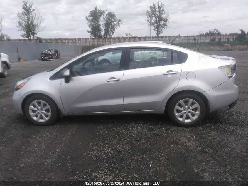 2013 Kia Rio VIN: KNADM4A36D6257914 Lot: 12015026