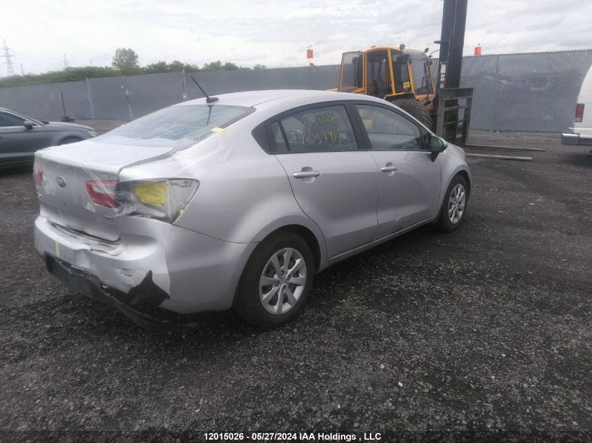 2013 Kia Rio VIN: KNADM4A36D6257914 Lot: 12015026