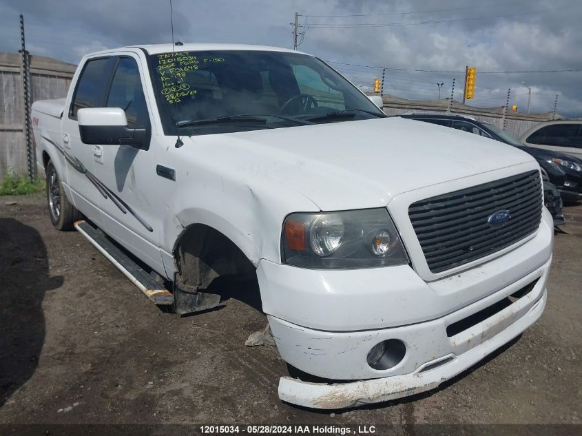 2008 Ford F-150 VIN: 1FTPW12V88KF01648 Lot: 12015034