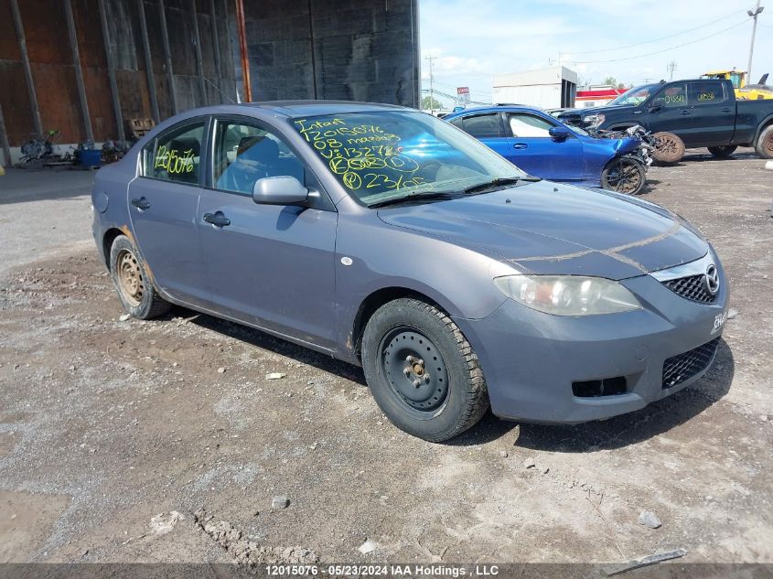 2008 Mazda Mazda3 VIN: JM1BK32F881132726 Lot: 12015076