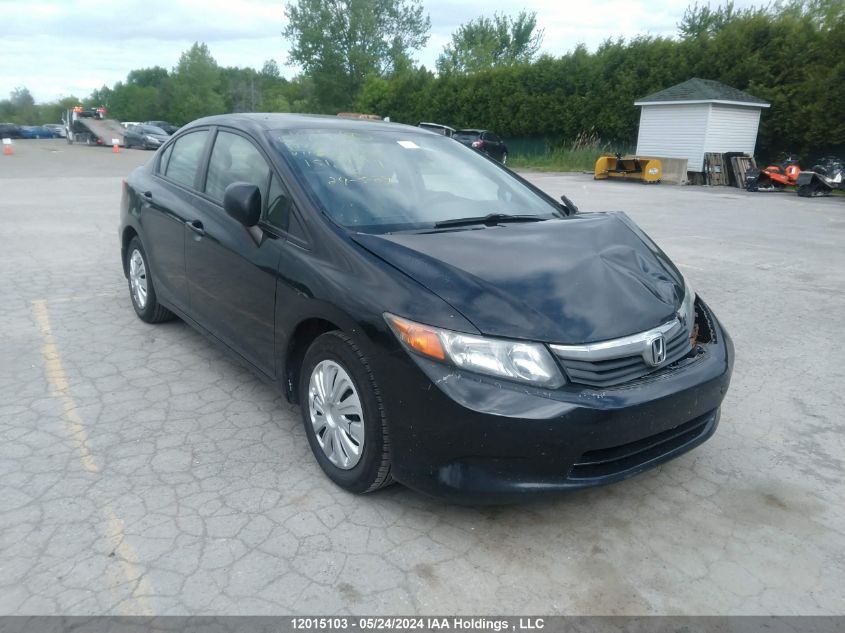 2012 Honda Civic VIN: 2HGFB2F49CH022820 Lot: 12015103