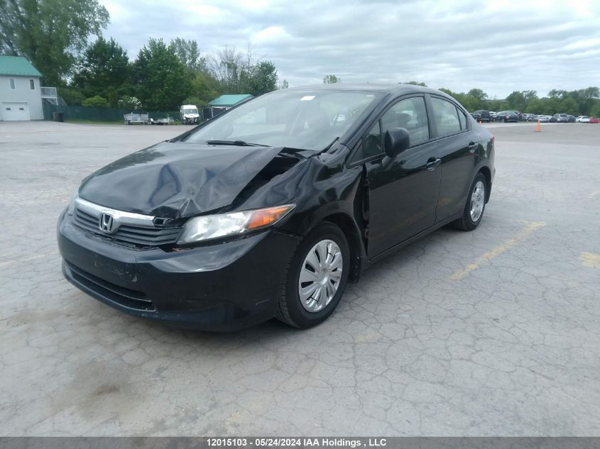 2012 Honda Civic VIN: 2HGFB2F49CH022820 Lot: 12015103