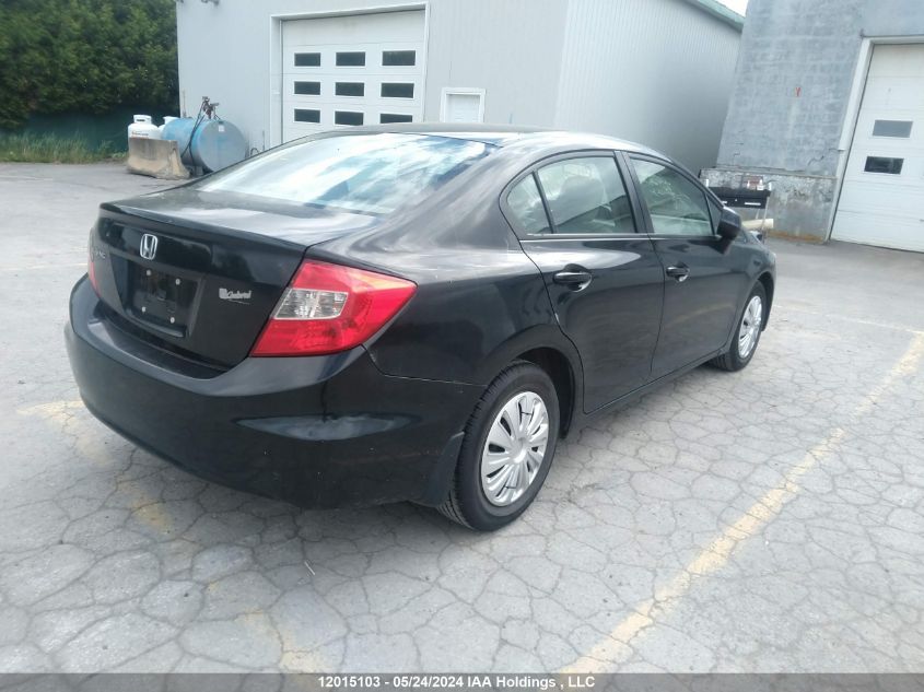 2012 Honda Civic VIN: 2HGFB2F49CH022820 Lot: 12015103