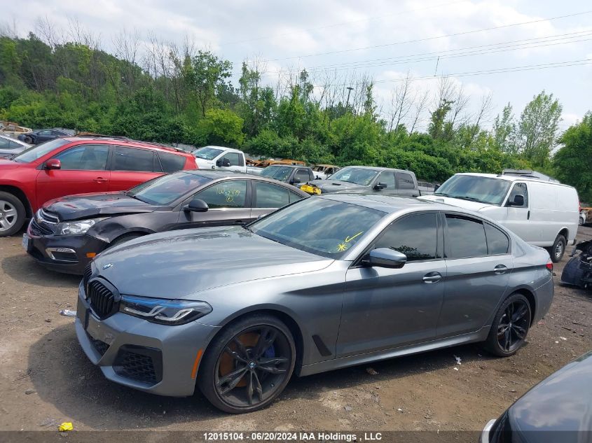 2021 BMW 5 Series VIN: WBA73BJ00MWX22732 Lot: 12015104