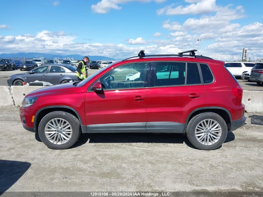 2016 Volkswagen Tiguan VIN: WVGJV7AX4GW050302 Lot: 12015106