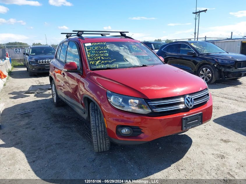 2016 Volkswagen Tiguan VIN: WVGJV7AX4GW050302 Lot: 12015106