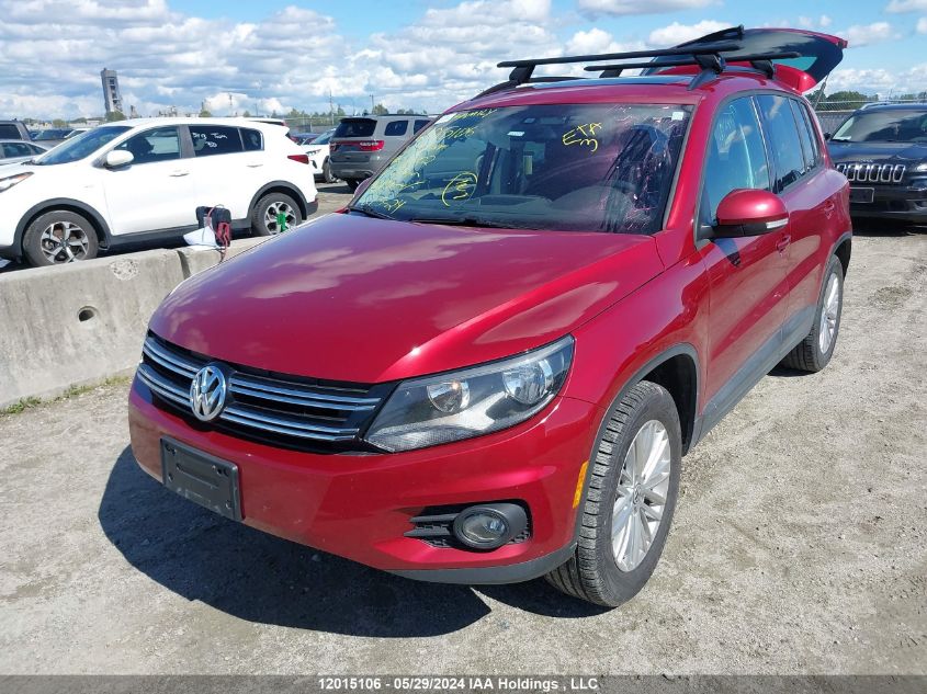 2016 Volkswagen Tiguan VIN: WVGJV7AX4GW050302 Lot: 12015106