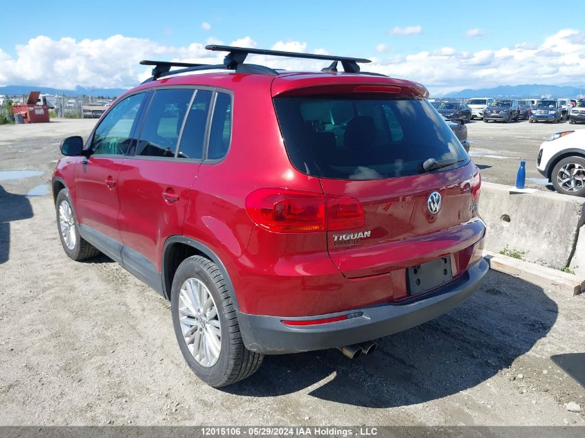 2016 Volkswagen Tiguan VIN: WVGJV7AX4GW050302 Lot: 12015106