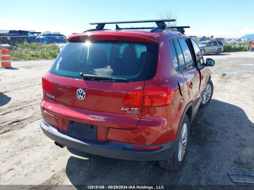 2016 Volkswagen Tiguan VIN: WVGJV7AX4GW050302 Lot: 12015106