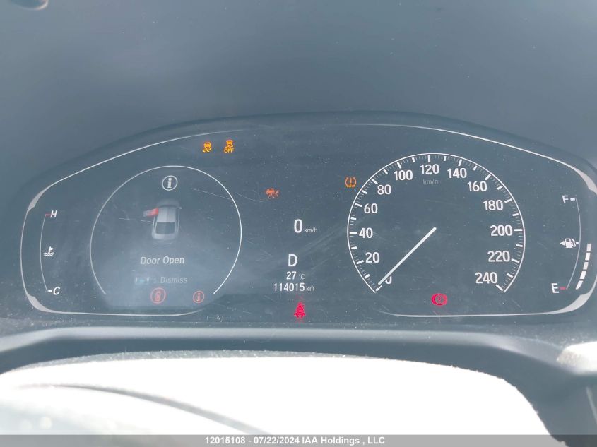 2022 Honda Accord Sedan VIN: 1HGCV2F93NA800164 Lot: 12015108