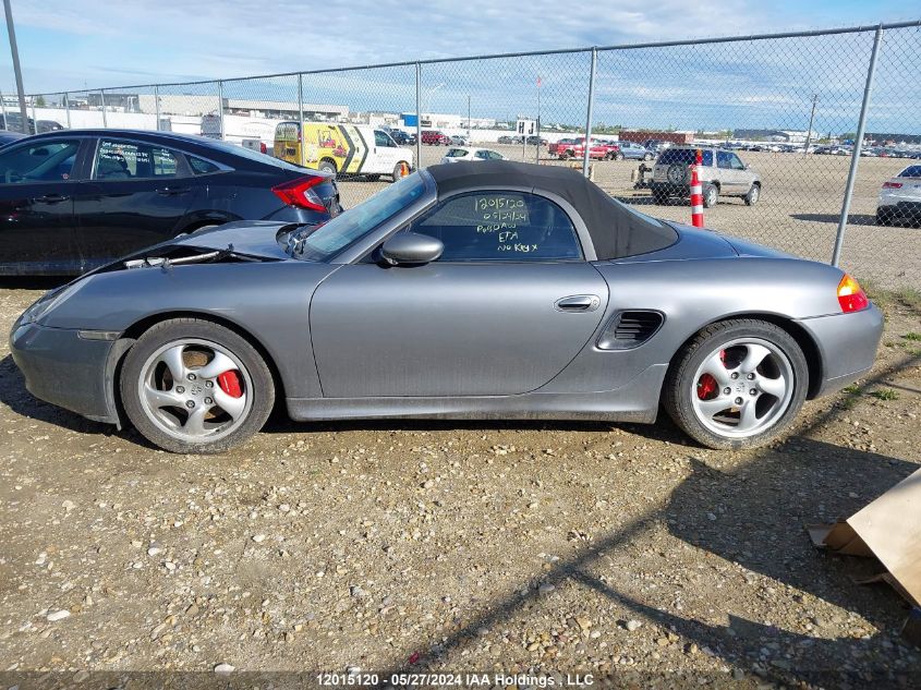 2001 Porsche Boxster S VIN: WP0CB29891U665436 Lot: 12015120