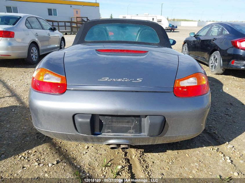 2001 Porsche Boxster S VIN: WP0CB29891U665436 Lot: 12015120