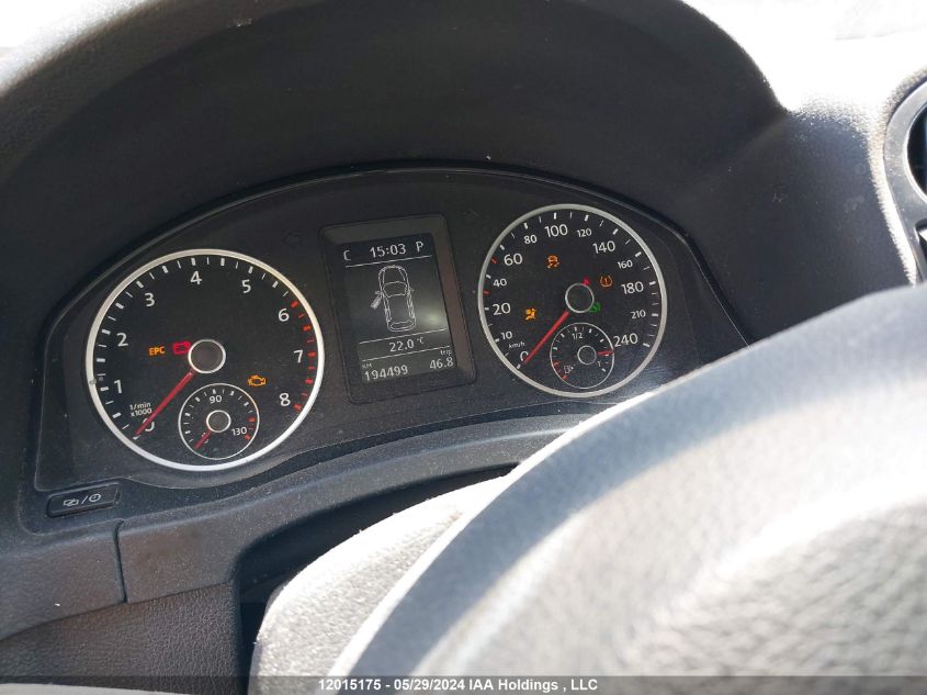 2013 Volkswagen Tiguan S/Se/Sel VIN: WVGHV3AX3DW582515 Lot: 12015175