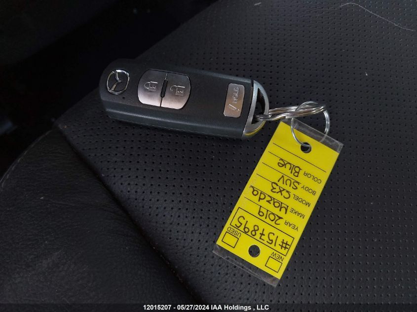 2019 Mazda Cx-3 Grand Touring VIN: JM1DKFD74K0406260 Lot: 12015207