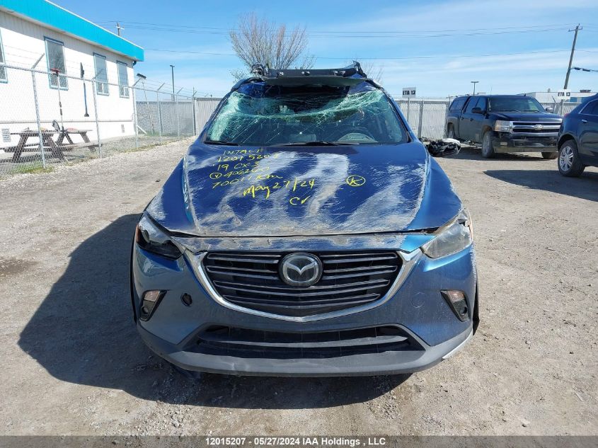 2019 Mazda Cx-3 Grand Touring VIN: JM1DKFD74K0406260 Lot: 12015207