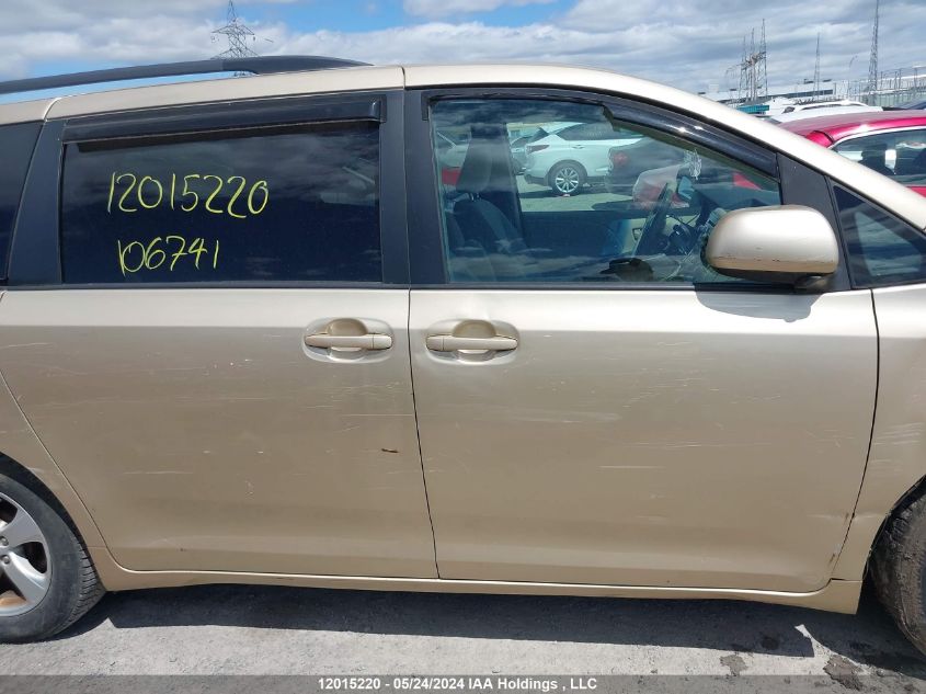 2011 Toyota Sienna Le VIN: 5TDKK3DCXBS106741 Lot: 12015220