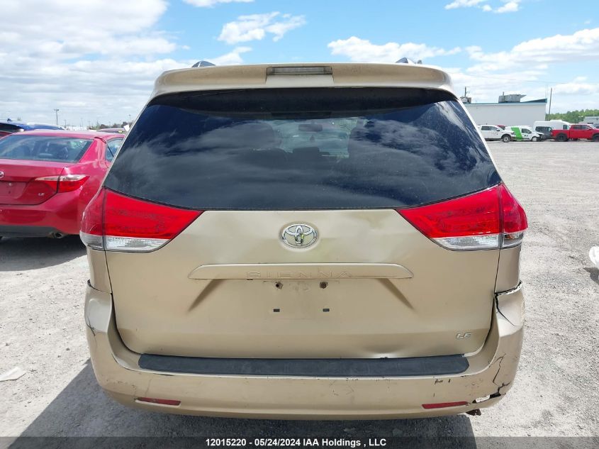 2011 Toyota Sienna Le VIN: 5TDKK3DCXBS106741 Lot: 12015220
