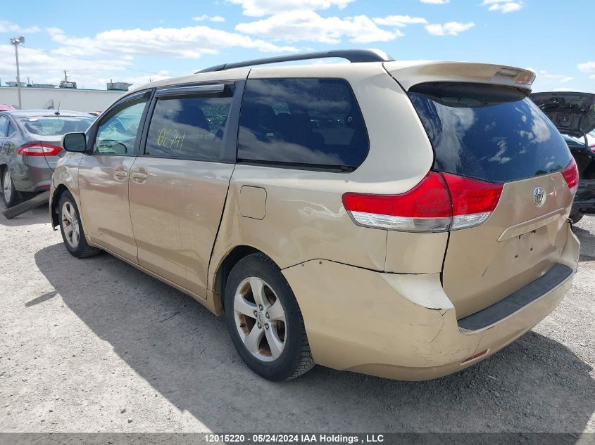 2011 Toyota Sienna Le VIN: 5TDKK3DCXBS106741 Lot: 12015220