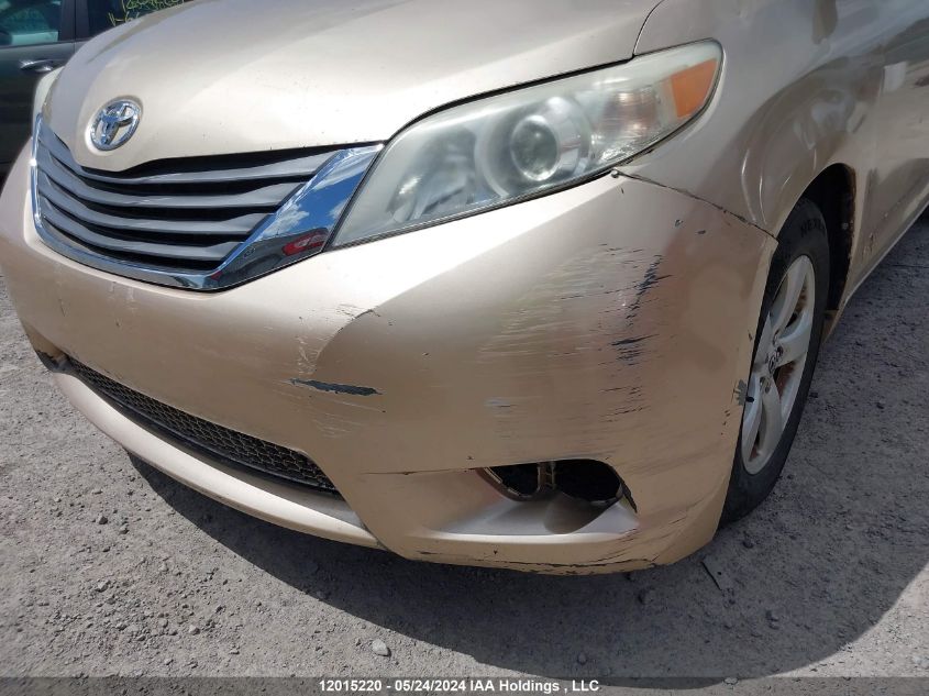 2011 Toyota Sienna Le VIN: 5TDKK3DCXBS106741 Lot: 12015220