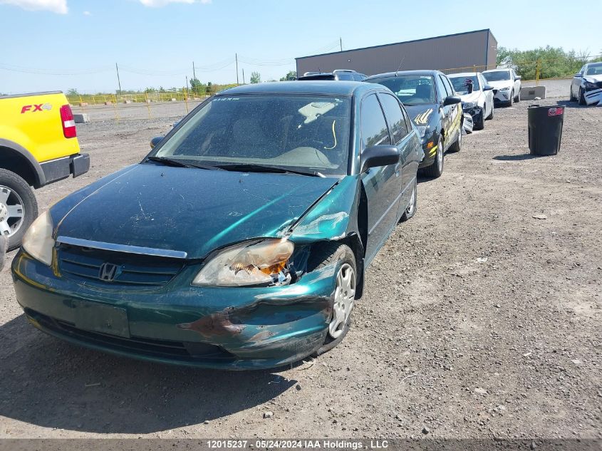 2001 Honda Civic VIN: 2HGES16371H909634 Lot: 12015237