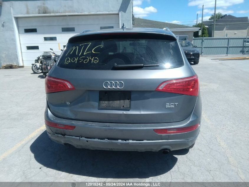 2012 Audi Q5 Prestige VIN: WA1VFDFP5CA086043 Lot: 12015242