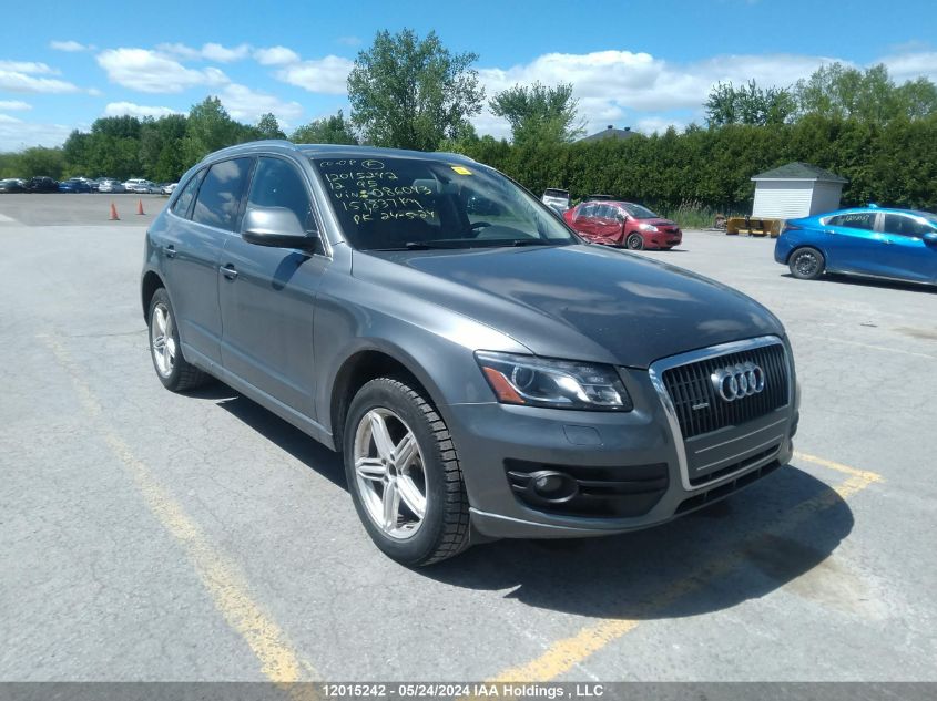 2012 Audi Q5 Prestige VIN: WA1VFDFP5CA086043 Lot: 12015242