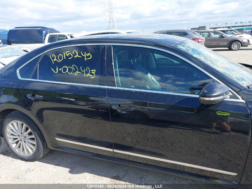 2016 Volkswagen Passat VIN: 1VWBS7A30GC002423 Lot: 12015245