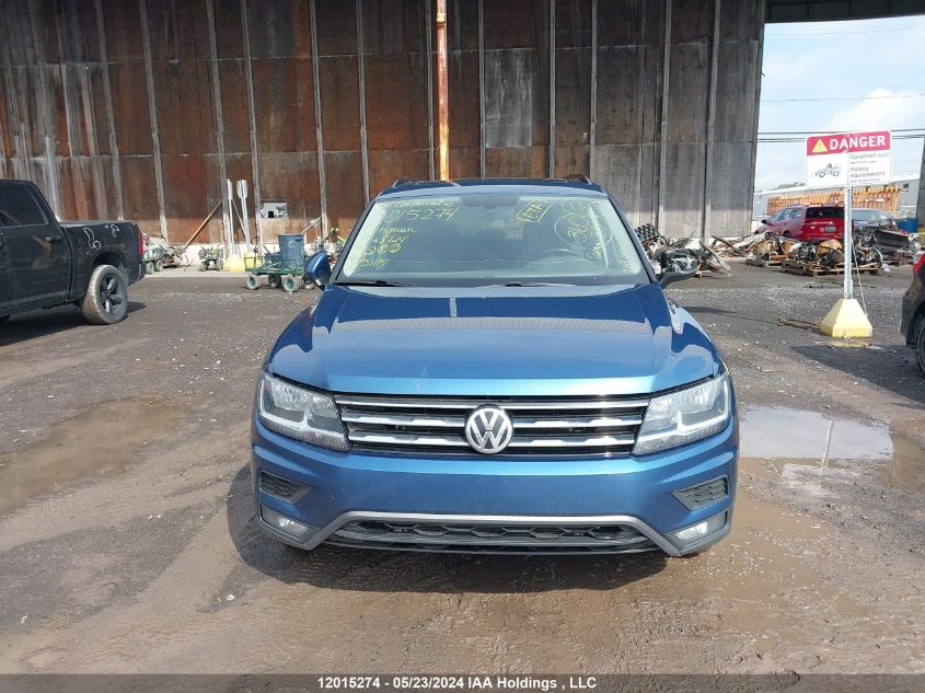 2019 Volkswagen Tiguan Se/Sel/Sel R-Line Jet-Black/Sel R-Line VIN: 3VV2B7AX0KM148724 Lot: 12015274
