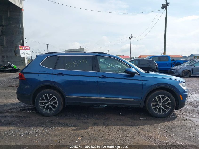 2019 Volkswagen Tiguan Se/Sel/Sel R-Line Jet-Black/Sel R-Line VIN: 3VV2B7AX0KM148724 Lot: 12015274