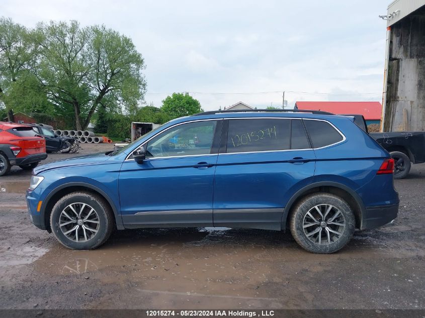 2019 Volkswagen Tiguan Se/Sel/Sel R-Line Jet-Black/Sel R-Line VIN: 3VV2B7AX0KM148724 Lot: 12015274