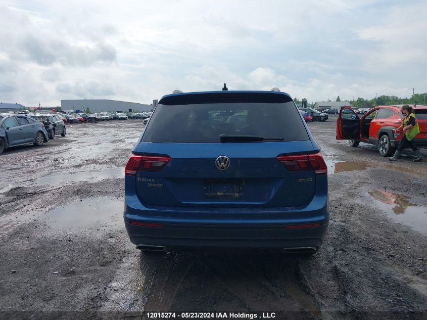 2019 Volkswagen Tiguan Se/Sel/Sel R-Line Jet-Black/Sel R-Line VIN: 3VV2B7AX0KM148724 Lot: 12015274